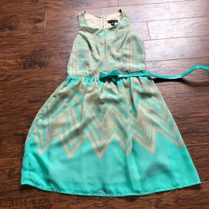 Chevron printed dress